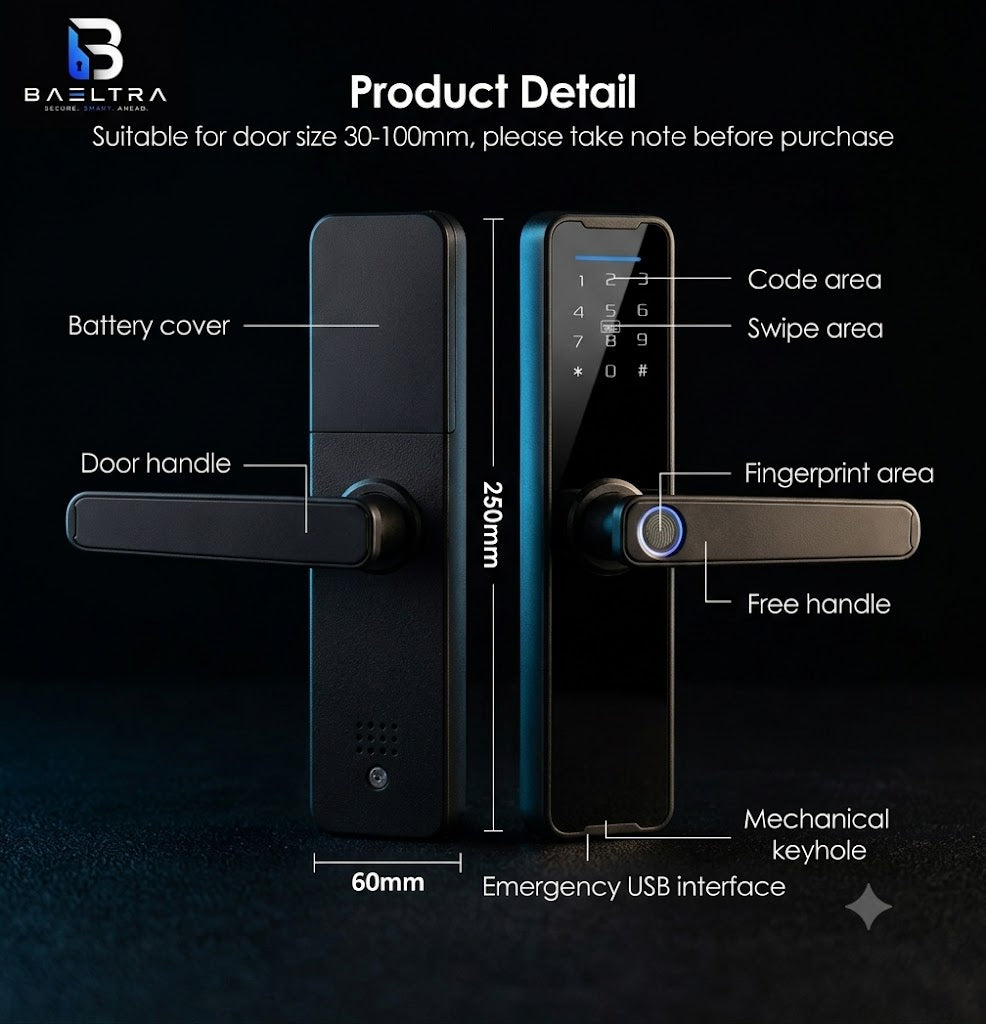 WIFI Fingerprint Smart Door Lock