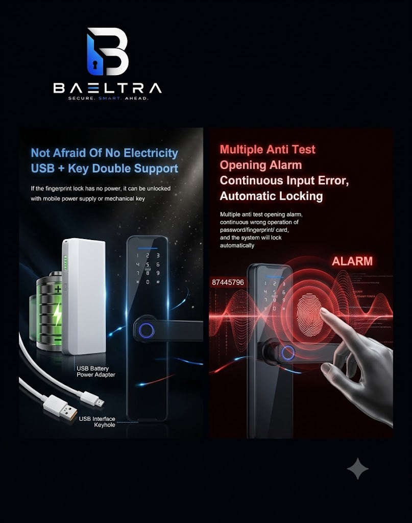 WIFI Fingerprint Smart Door Lock