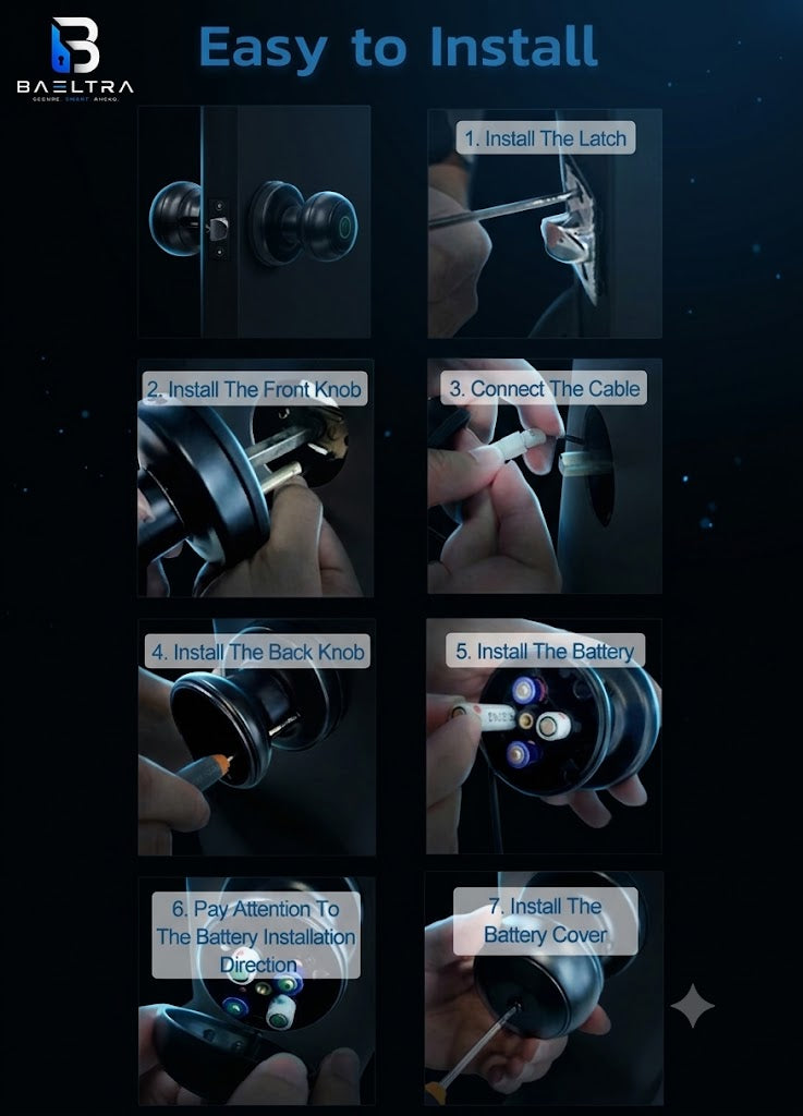Smart  Fingerprint Door knob/handle