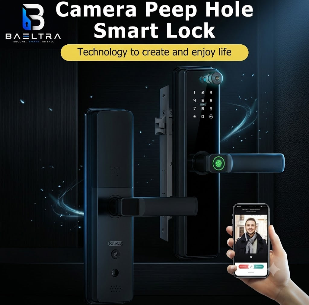 WIFI Fingerprint Smart Door Lock With Camera
