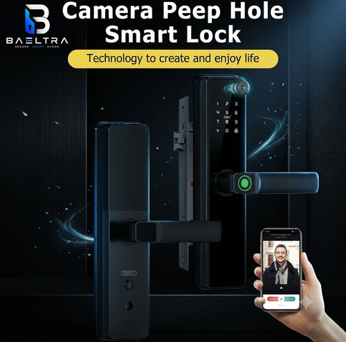 WIFI Fingerprint Smart Door Lock With Camera